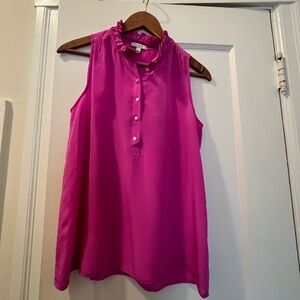 J.Crew bright pink sleeveless blouse